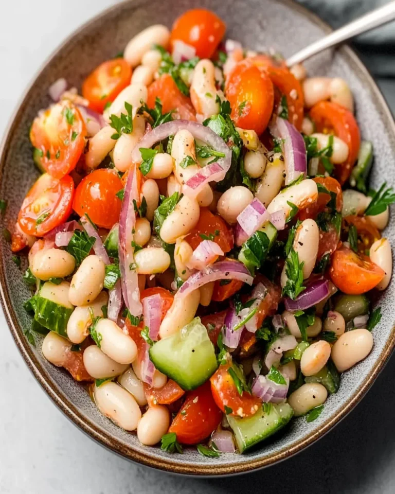 Authentic Piyaz Turkish White Bean Salad First Image First Image