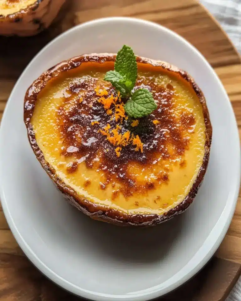 Creamy Japanese Sweet Potato Crème Brûlée First Image First Image