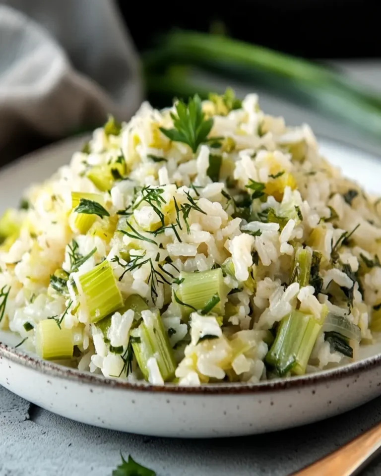 Greek Leeks with Rice First Image First Image