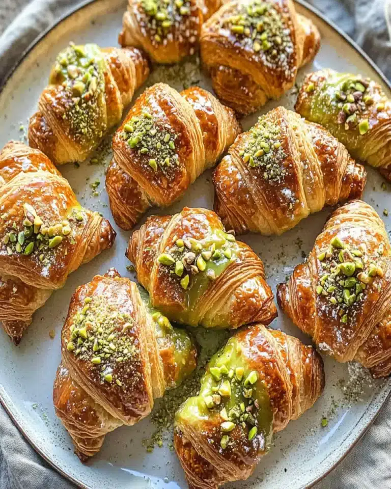 Pistachio Filled Croissants First Image First Image