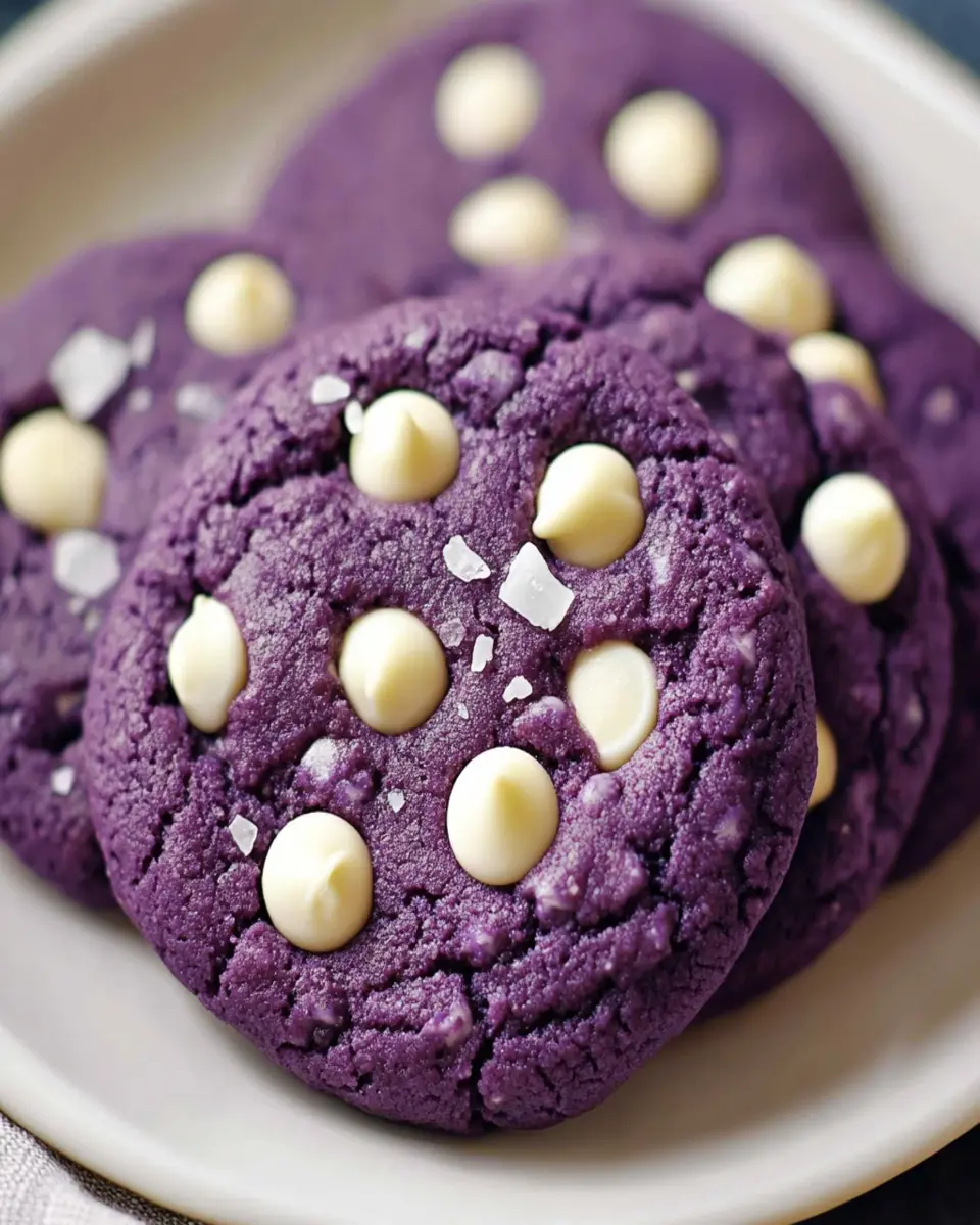 Ube Cookies | Soft White Chocolate Recipe First Image First Image