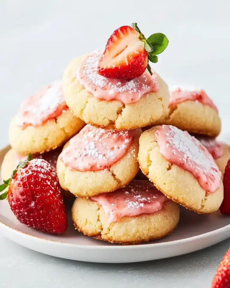 Strawberry Shortbread Cookies First Image First Image