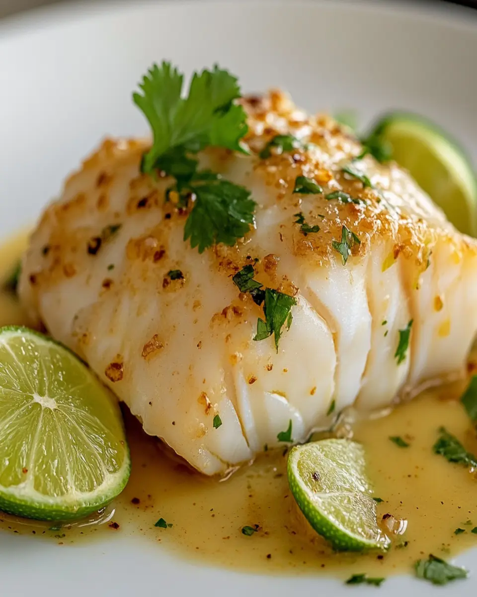 Coconut Poached Cod with Ginger and Lime First Image First Image