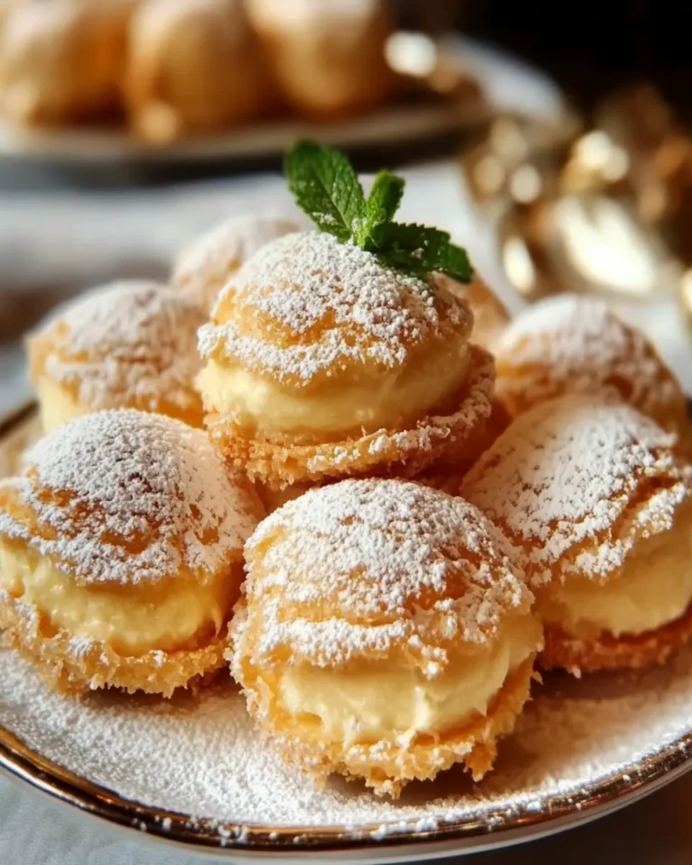 Crispy Italian Cream Bombs with Velvety Custard Filling First Image First Image
