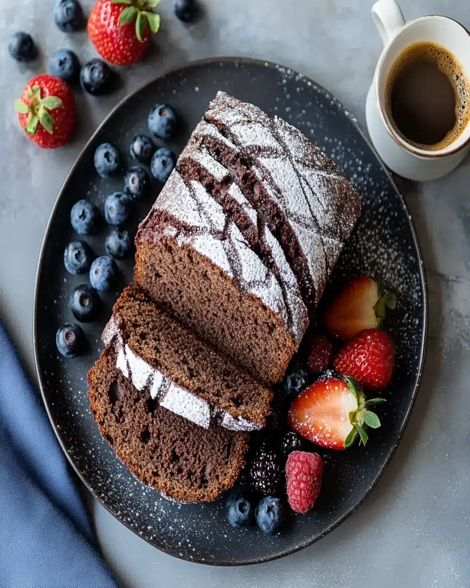 Dark Chocolate Mocha Breakfast Bread First Image First Image