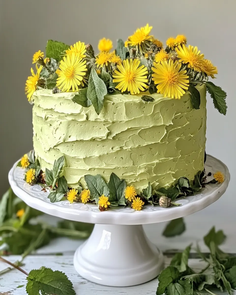 Dandelion and Nettle Cake First Image First Image