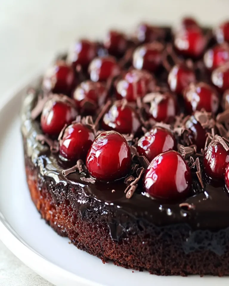 Chocolate Cherry Upside Down Cake First Image First Image