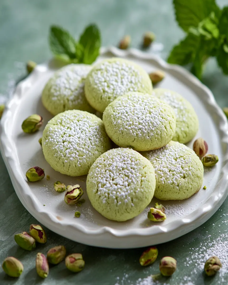Soft and Chewy Pistachio Pudding Cookies First Image First Image
