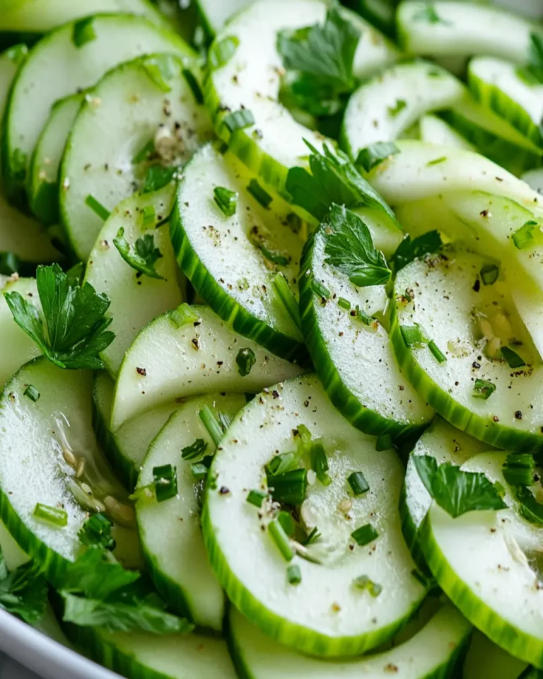 Simple Cucumber Celery Salad With Green Apple First Image First Image