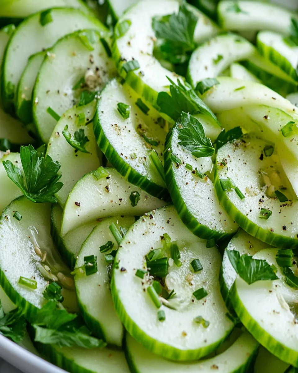 Simple Cucumber Celery Salad With Green Apple First Image First Image