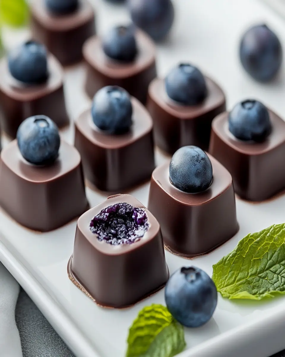 Blueberry Buttercream Chocolates First Image First Image