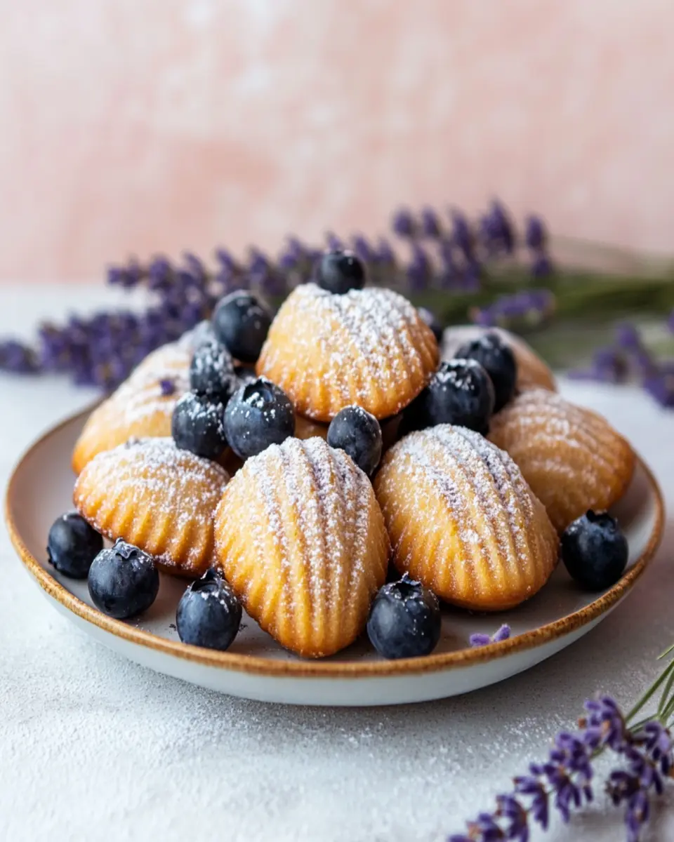 Blueberry Lavender Vegan Madeleines: Sweetly Irresistible Bites