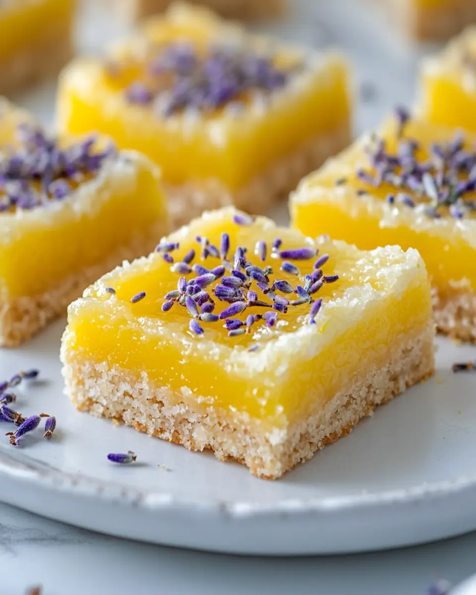 Lavender Lemon Bars First Image First Image