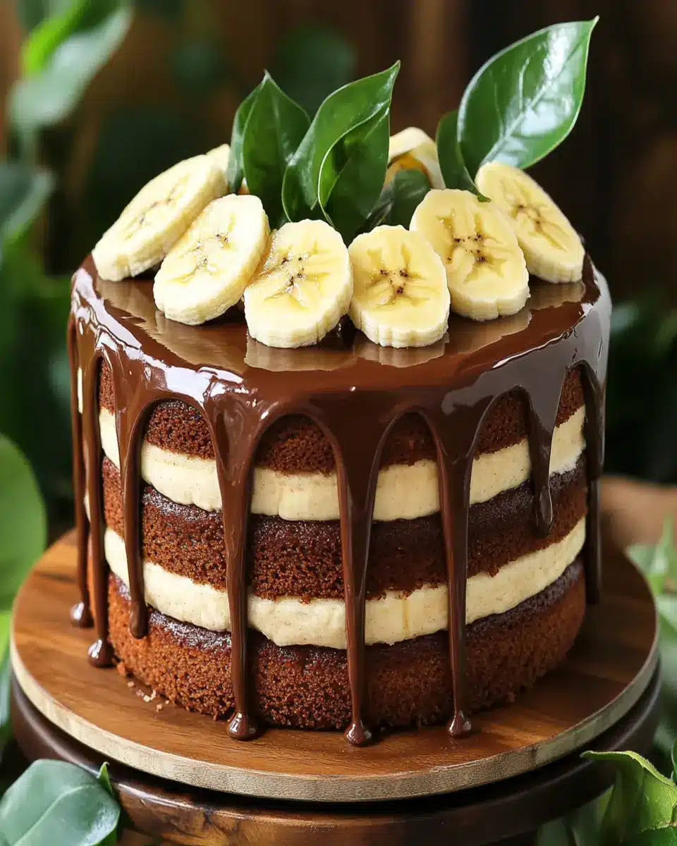 Banana Cake with Nutella Buttercream First Image First Image